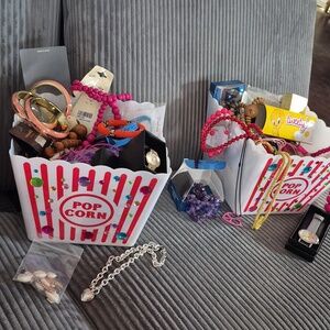 Mystery Jewelry Boxes In Bejeweled Popcorn Box. (Choose 1)